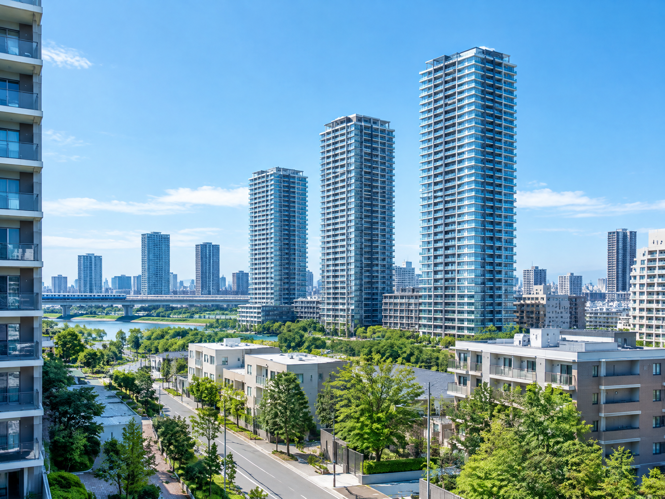 川崎エリアの街並み