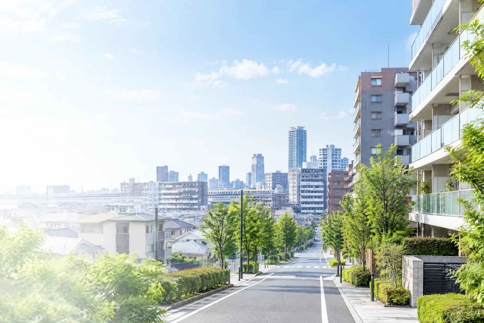 さいたま市・大宮周辺をイメージした埼玉県の都市と住宅街